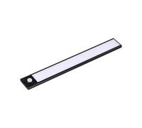 1 pz Lampada LED da armadio ricaricabile Micro-USB 1,1.5W Sensore PIR Colore Ner