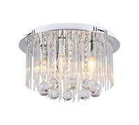 1 pz LED Designer Ceilign Crystal Light Clear Body D400 E14