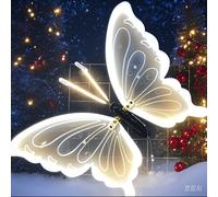 1 pz LED simulazione esterna luci a farfalla statiche dinamiche per festival decorazioni per la casa decorazioni per feste fai da te