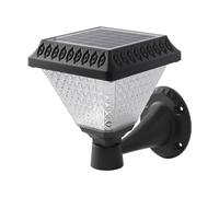 V-TAC Lampada LED Solare da muro 08W a Piramide con Telecomando Colore Nero 3in1 IP44