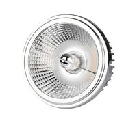 1 pz LED Spotlight Ar111 20W Changeable Reflector 40`D/20`D Silver 6400K