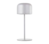 1 pz LED Table Lamp 2200mAH Battery D86H210mm White Body IP54 3000K+6000K