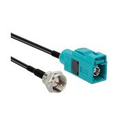 1 pz/lotto Fakra-Z tipo jack femmina a SMB/BNC/TNC/UHF/M/N/F maschio/cavo adattatore connettore antenna GPS RG174(FAKRA - FM,10CM)