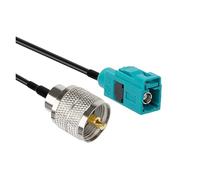 1 pz/lotto Fakra-Z tipo jack femmina a SMB/BNC/TNC/UHF/M/N/F maschio/cavo adattatore connettore antenna GPS RG174(FAKRA - UHFM,10CM)