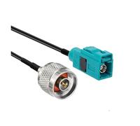 1 pz/lotto Fakra-Z tipo jack femmina a SMB/BNC/TNC/UHF/M/N/F maschio/cavo adattatore connettore antenna GPS RG174(FAKRA-NM,10CM)