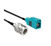 1 pz/lotto Fakra-Z tipo jack femmina a SMB/BNC/TNC/UHF/M/N/F maschio/cavo adattatore connettore antenna GPS RG174(FAKRA-NF,10CM)