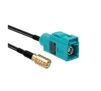 1 pz/lotto Fakra-Z tipo jack femmina a SMB/BNC/TNC/UHF/M/N/F maschio/cavo adattatore connettore antenna GPS RG174(FAKRA -SMBF,10CM)