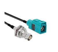 1 pz/lotto Fakra-Z tipo jack femmina a SMB/BNC/TNC/UHF/M/N/F maschio/cavo adattatore connettore antenna GPS RG174(FAKRA -BNCF,2M)