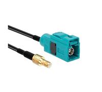 1 pz/lotto Fakra-Z tipo jack femmina a SMB/BNC/TNC/UHF/M/N/F maschio/cavo adattatore connettore antenna GPS RG174(FAKRA -SMBM,10CM)