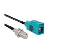 1 pz/lotto Fakra-Z tipo jack femmina a SMB/BNC/TNC/UHF/M/N/F maschio/cavo adattatore connettore antenna GPS RG174(FAKRA -FF,2M)