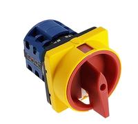 1 pz Lucchetto Camma Rotante Interruttore ON-OFF 20A e 25A OFF-ON 0-1 4 Poli Sezionatore, interruttore isolatore LW26GS CA10 48x48mm 64x64mm(LW26-32GS 04-2)