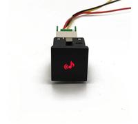 1 pz. Luce LED rossa DRL per auto, pulsante interruttore per specchietto retrovisore, accensione/spegnimento radar, adatta per VW Golf 6 Jetta 5(Music)