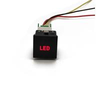 1 pz. Luce LED rossa DRL per auto, pulsante interruttore per specchietto retrovisore, accensione/spegnimento radar, adatta per VW Golf 6 Jetta 5(LED)