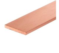 1 pz Lunghezza: 100-500 mm, striscia piatta di rame, piastra di rame puro, spessore del materiale fai da te: 1/1,5/2/3/4/5/6/8/10 mm(2x25x250mm)