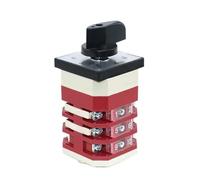 1 pz LW12-16/YH5.3 16A 500 V 7 Posizione A Tre Poli 12 Viti Voltmetro Conversione Misura Ad Alta Tensione Universale Cam interruttore