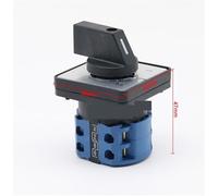 1 pz LW26-20A/25A Interruttore di trasferimento a 2 piani Serie LW26 2/3/4 Posizioni 8 Terminali Selettore rotativo universale Interruttore di commutazione a camma(MAN-OFF-AUTO,20A)