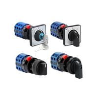 1 pz. LW26-20S Serie 22 mm Foro singolo Installazione Interruttore a camme rotante 20 A Selettore di commutazione YMW26(Key Plate Ys3,1)
