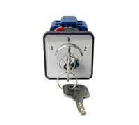 1 pz LW26-32F Serie 1-4 Strati con Chiave OFF ON Interruttore a Camma di Trasferimento Universale 32A Doppia Potenza Motore di Commutazione Inversione(01 OFF-ON,2P 8Terminals)