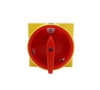 1 pz LW30 3P 690V 25/32/40/63/80/100A Interruttore sezionatore Lucchetto Selettore di disconnessione con pannello di controllo dell'alimentazione ON-OFF(A Type Red Yellow,4P 8TERMINALS_25A)