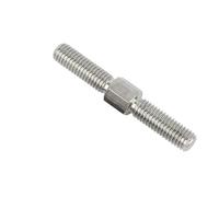 1 pz M10 M12 304 Acciaio inossidabile Sinistra Destra Filettatura Doppia Estremità Filettata Asta Positiva Negativa(60mm,M10)