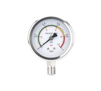 1 pz M14*1.5 PT1/4 Connessione di processo Manometro for vapore ad alta temperatura e ammoniaca Manometro in acciaio inossidabile 304(-1-0bar)