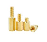 1 pz M2 M2.5 M3 M4 Distanziali per scheda madre in ottone, perno distanziatore per rack di schede, vite esagonale, staffa distanziatrice per pilastri PCB(4mm,M2(Head 3mm))