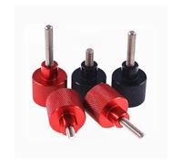 1 pz M3-M10 Vite a testa zigrinata colorata in lega di alluminio + acciaio inossidabile Manopola zigrinata a testa piatta Bulloni a gradino(Black,60MM_M6)