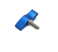 1 pz M4 M5 M6 M8 Viti a testa zigrinata tipo T/tipo 7 Vite a serraggio manuale Maniglia Vite a forma di farfalla regolabile for cursore asta guida SLR(T Type Blue,M6 x 30mm)