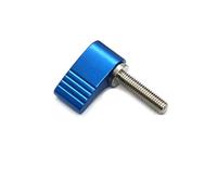 1 pz M4 M5 M6 M8 Viti a testa zigrinata tipo T/tipo 7 Vite a serraggio manuale Maniglia Vite a forma di farfalla regolabile for cursore asta guida SLR(7 Type Blue,M6 x 10mm)