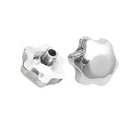 1 pz M6/8/10/12/14/16 in acciaio inox 304 con filettatura femmina, pomello a stella, maniglia a forma di stella, dadi di serraggio passanti, pomello a prugna, volantino(M10 x 70(OD))