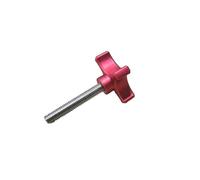 1 pz M6 M8 *da 12 mm a 60 mm in acciaio inossidabile, alluminio, stella, prugna, bachelite, serraggio manuale, manopola di serraggio, bulloni(Red,X42mm,M8 1pc)