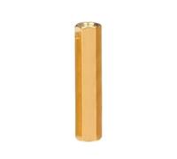 1 pz M7 ottone esagonale femmina-femmina distanziatore colonna esagonali mano manopola dadi PCB scheda madre parti modello fai da te(M7x30x12mm)