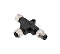1 pz M8 tipo T/tipo Y/tipo I adattatore impermeabile maschio e femmina connettore sensore filettato ad angolo retto(080054 T-type,T-BRANCH CONNECTOR_3P)