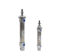 1 pz MA16X25SCA Cilindro pneumatico in acciaio inox con magnete incorporato Cilindro mini rotondo a doppia azione MA16x30S-CA MA16X50SU MA16X75CM(MA16X45S,-CM Round-end type)