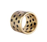 1 pz, manicotti autolubrificanti in ottone e grafite, diametro interno 45-70 mm, cuscinetti a boccola di grandi dimensioni senza olio per macchinari industriali,1 pz,45x55x50mm