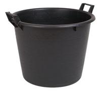 1 PZ MASTELLO TONDO 2 MANICI ICS LDPE NERO LT 65 CM 55 H.CM 41