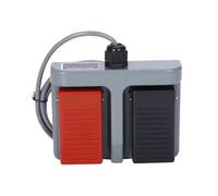 1 PZ MDFS-65 Interruttore a pedale doppio con ripristino automatico con filo 3A/220VAC - Interruttore a pedale for uso industriale(1. 3m wire)