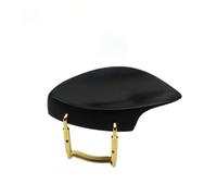 1 pz mentoniera per violino installata con morsetto per mentoniera con vite per staffa argento/oro accessori violino per principianti(Ebony wood 3)