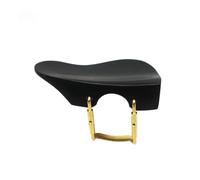 1 pz mentoniera per violino installata con morsetto per mentoniera con vite per staffa argento/oro (Color : Ebony wood 4)