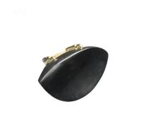 1 pz mentoniera per violino installata con morsetto per mentoniera con vite per staffa argento/oro (Color : Ebony 6)