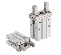 1 pz MHZ2 10D 16D 20D 25D 32D 40D Pinza pneumatica a doppio effetto Cilindro pneumatico Morsetti in alluminio Alesaggio 10-40 mm(MHZ2-40D)