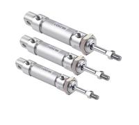 1 pz Mini cilindro pneumatico 20/25/32 Cilindro pneumatico in alluminio Mini cilindro Corsa 10-400 mm(Stroke 75mm,Bore 25mm)