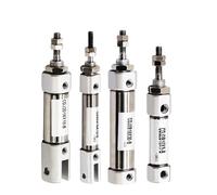 1 pz Mini Piccolo CDJ2B CDJ2D Tipo A Doppio Effetto Pneumatico Cilindro Dell'aria Singolo Asta 10mm 16mm Foro 20mm 25mm 30mm 150mm Corsa CDJ2B16(Stroke 10mm -B,CDJ2B16 (Bore 16mm))