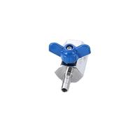 1 pz. Mini valvola a sfera con maniglia a farfalla in acciaio inox, tubo in pelle, filettatura interna/esterna, interruttore dell'acqua in miniatura(1/4",Internal Thread-10MM)