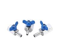 1 pz. Mini valvola a sfera con maniglia a farfalla in acciaio inox, tubo in pelle, filettatura interna/esterna, interruttore for valvola dell'acqua in miniatura(3/8",INTERNAL THREAD_8MM LEATHER PIPE)