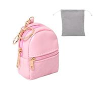 1 pz mini zaino carino portachiavi mini borsa portachiavi micro borse portachiavi piccolo zaino portamonete zaino portachiavi sacchetto rosa, rosa, 10cm/3.93inch