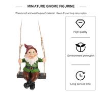 1 PZ Miniature Garden Gnome Elf Statue Mini Gnome Figurine (colore assortito)