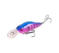 1 pz. Minnow Isca da immersione 71 mm-7 g, esca affondante Wobbler, rumorosa e rigida da pesca a traina(Color A)