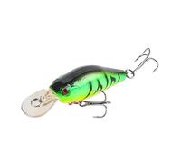 1 pz. Minnow Isca da immersione 71 mm-7 g, esca affondante Wobbler, rumorosa e rigida da pesca a traina(Color F)