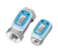 1 pz Misuratore di portata a turbina elettronico in lega di alluminio digitale for olio liquido diesel Sensore di flusso industriale portatile ad alta precisione Letture precise(Model7)